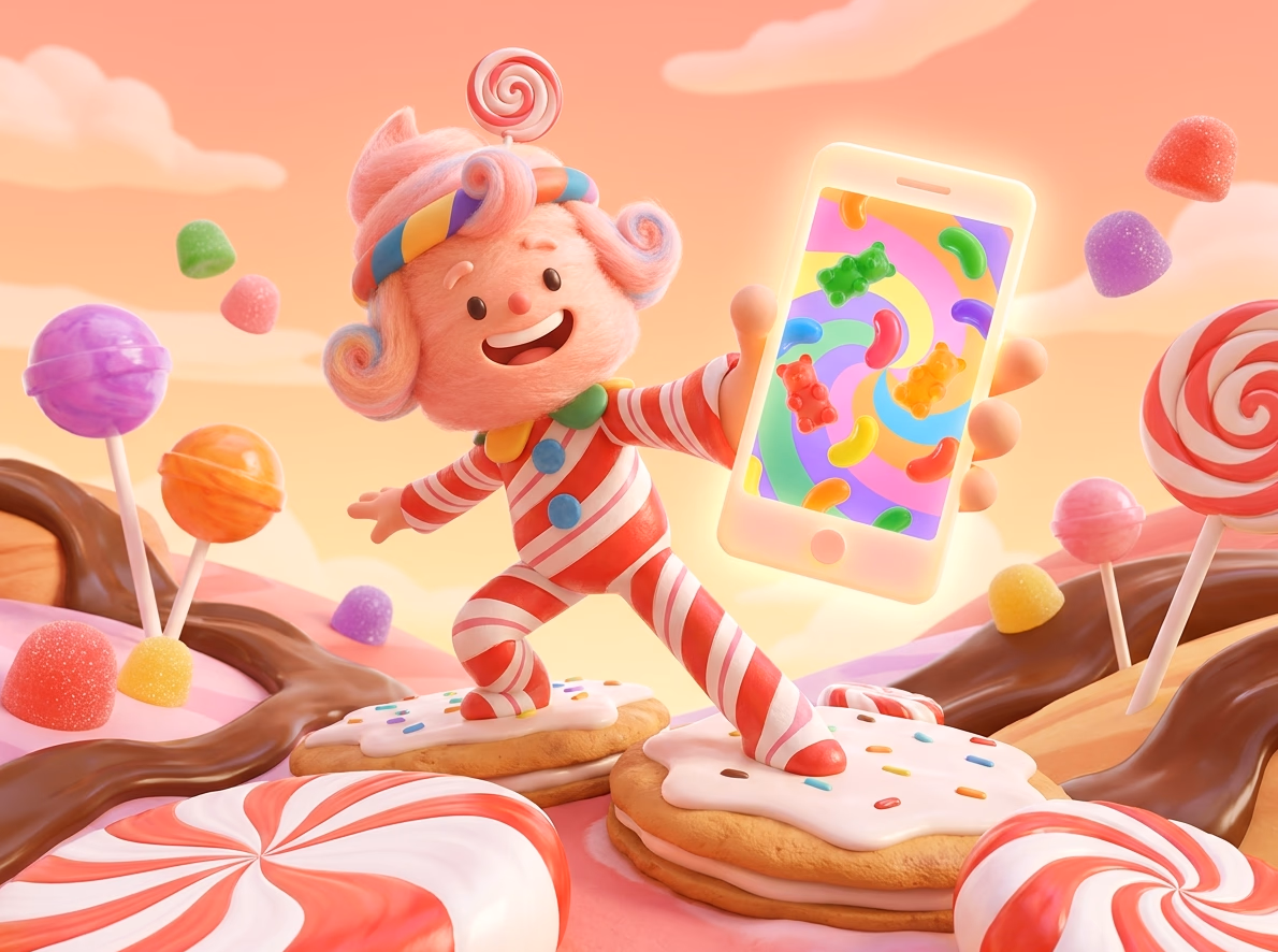 Candy Rush mobile app