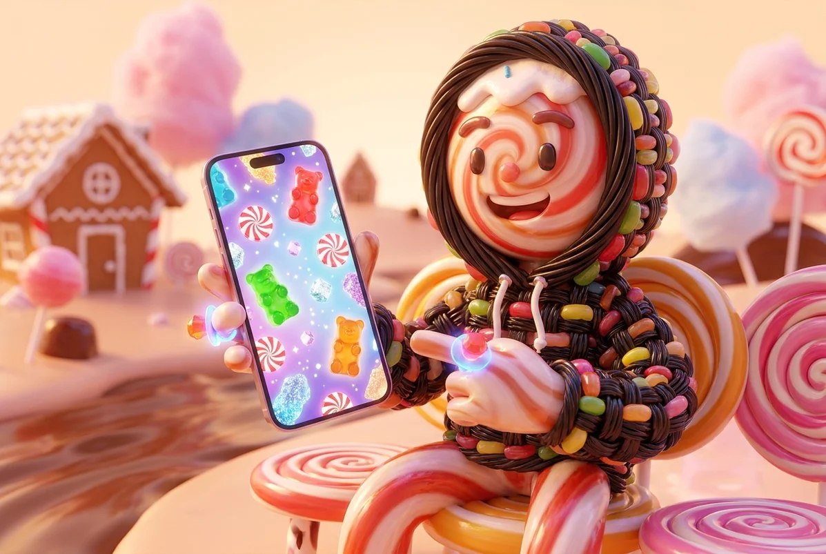 Candy Rush in a mobile browser